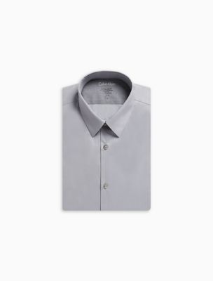 Extreme Slim Fit Solid Point Collar ...